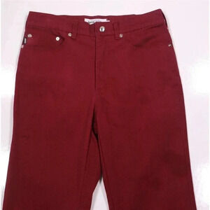 FA World Entertainment F*cking Awesome Burgundy Slim 5-Pocket Pants 30x28